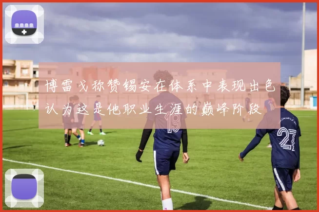 博雷戈称赞锡安在体系中表现出色认为这是他职业生涯的巅峰阶段
